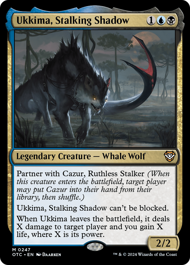 Ukkima, Stalking Shadow [Outlaws of Thunder Junction Commander] | Good Games Adelaide SA