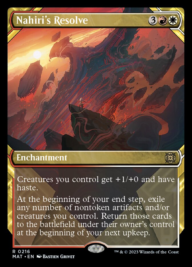 Nahiri's Resolve (Showcase Halo Foil) [March of the Machine: The Aftermath] | Good Games Adelaide SA