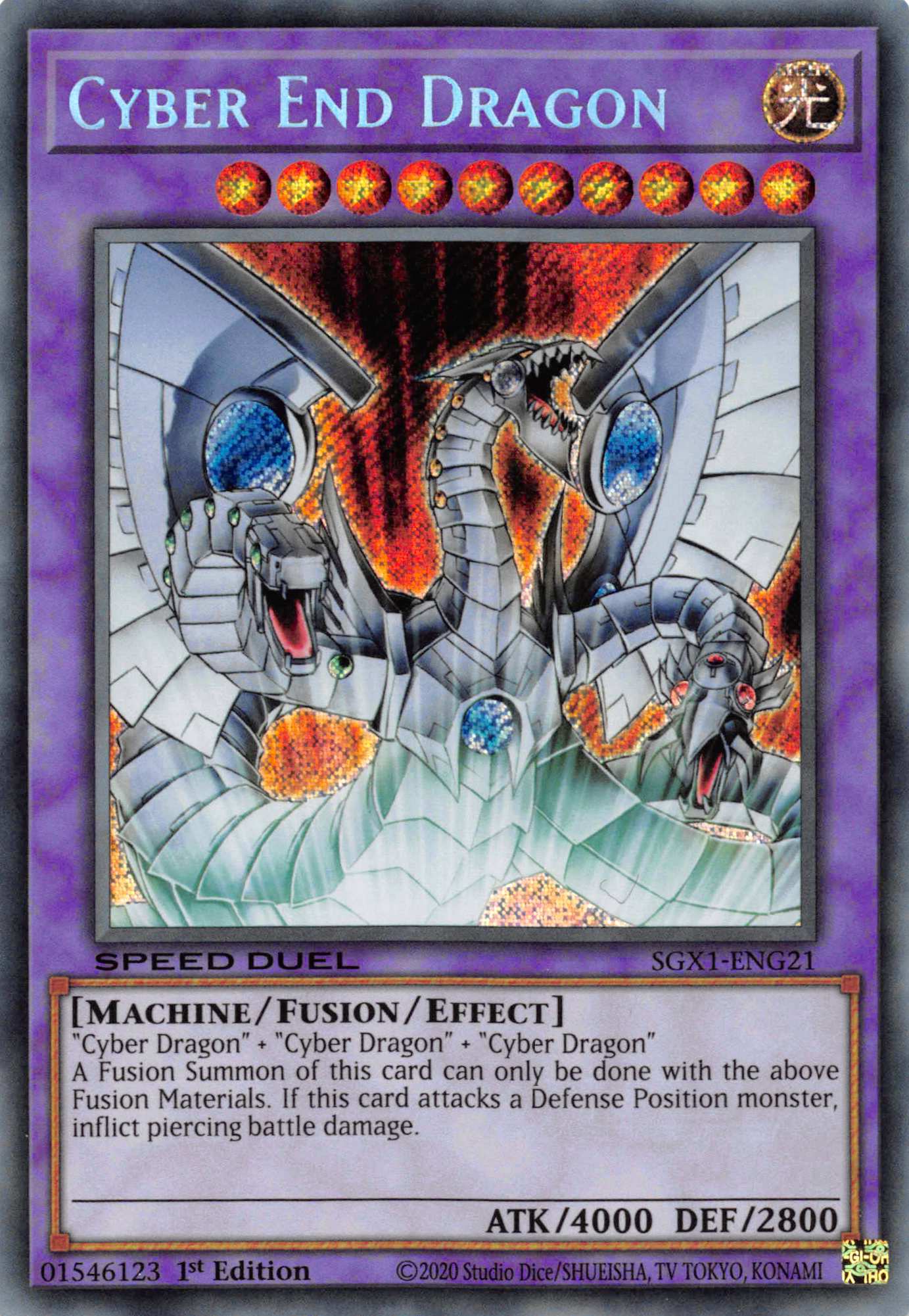 Cyber End Dragon [SGX1-ENG21] Secret Rare | Good Games Adelaide SA