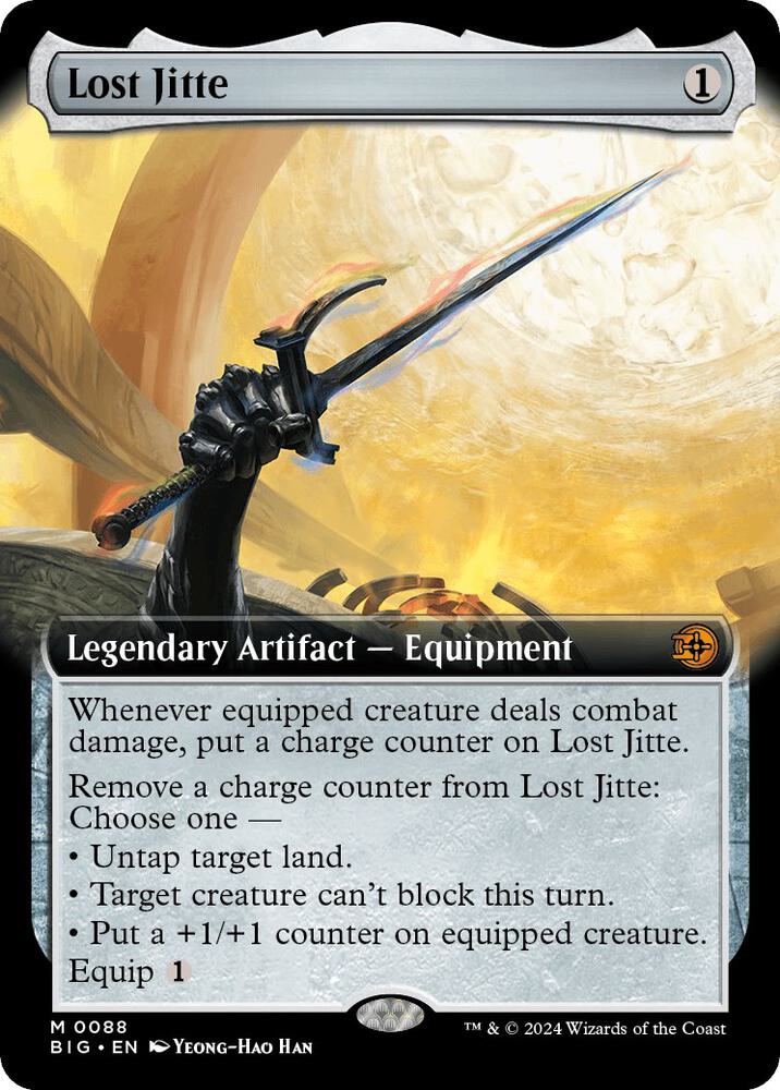 Lost Jitte Extended Art 88 (Outlaws of Thunder Junction: The Big Score)  - Foil | Good Games Adelaide SA