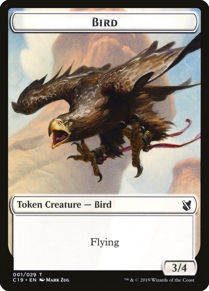 Bird (001/029) [Commander 2019 Tokens] | Good Games Adelaide SA