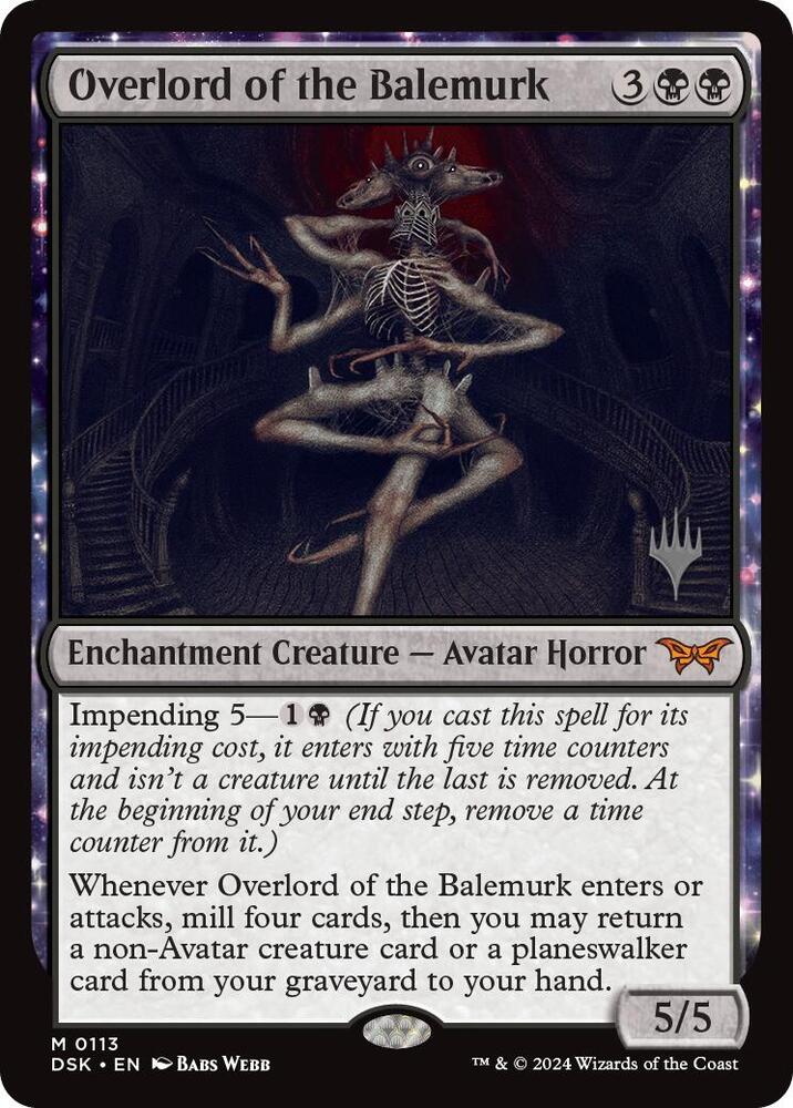 Overlord of the Balemurk 113 (Promo Pack: Duskmourn: House of Horror)  | Good Games Adelaide SA