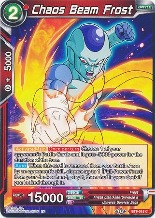Chaos Beam Frost [BT9-015] | Good Games Adelaide SA