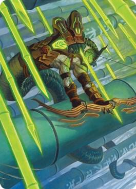 Bamboo Grove Archer Art Card 20 (Art Series: Kamigawa: Neon Dynasty)  | Good Games Adelaide SA