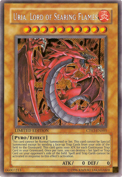 Uria, Lord of Searing Flames [CT03-EN005] Secret Rare | Good Games Adelaide SA
