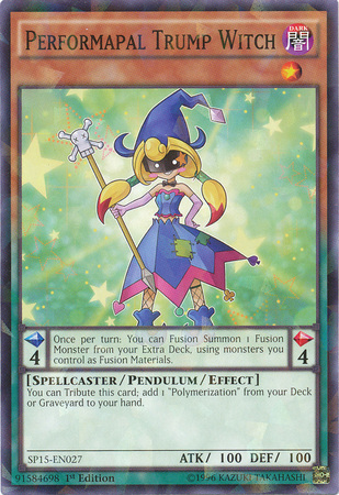 Performapal Trump Witch [SP15-EN027] Shatterfoil Rare | Good Games Adelaide SA