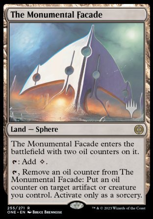 The Monumental Facade (Promo Pack) [Phyrexia: All Will Be One Promos] | Good Games Adelaide SA