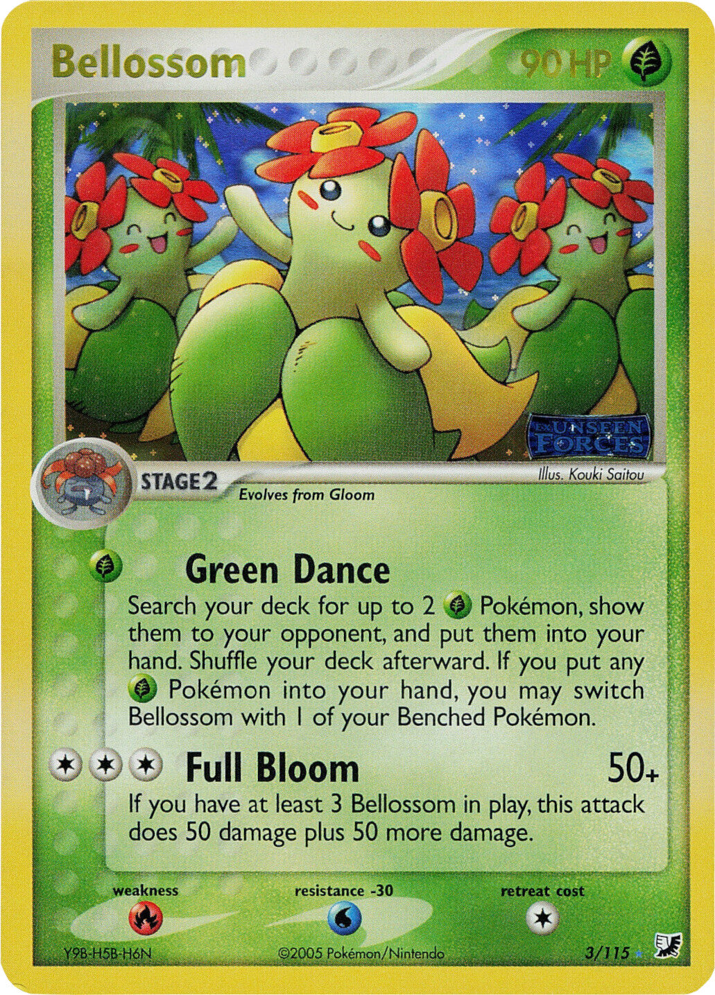 Bellossom (3/115) (Stamped) [EX: Unseen Forces] | Good Games Adelaide SA