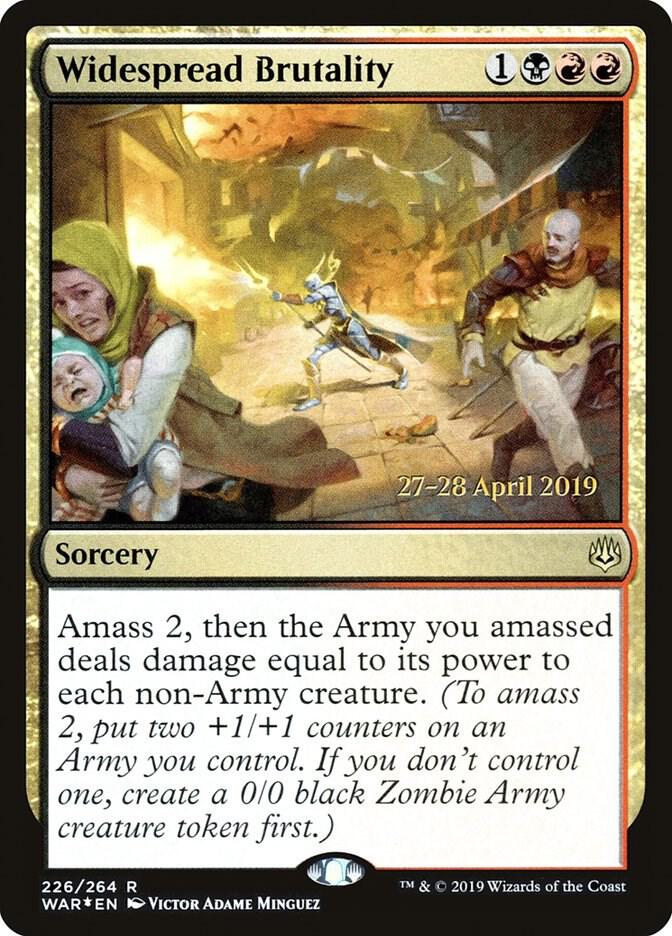 Widespread Brutality 226 (Prerelease Cards)  - Foil | Good Games Adelaide SA