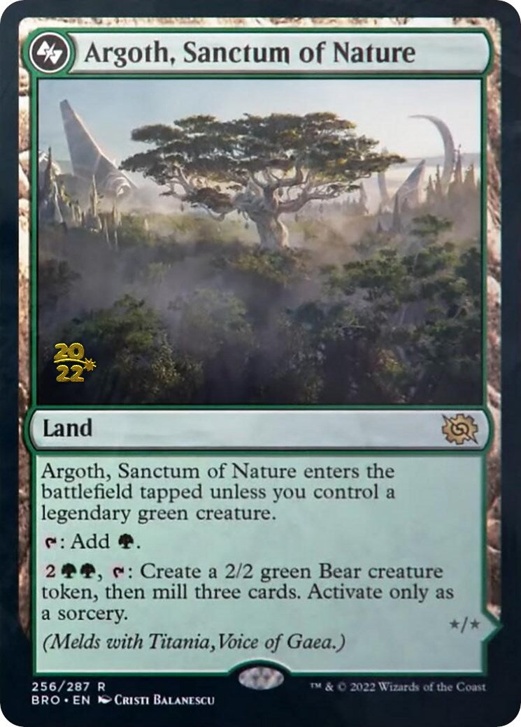 Argoth, Sanctum of Nature [The Brothers' War: Prerelease Promos] | Good Games Adelaide SA