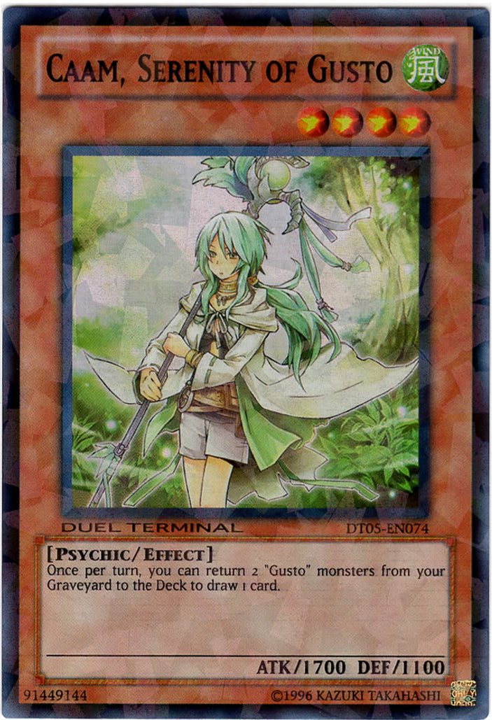 Caam, Serenity of Gusto [DT05-EN074] Super Rare | Good Games Adelaide SA