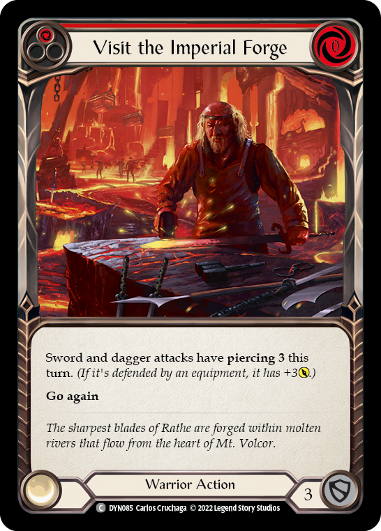 Visit the Imperial Forge (Red) [DYN085] (Dynasty)  Rainbow Foil | Good Games Adelaide SA
