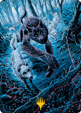 Untamed Pup Art Card (Gold-Stamped Signature) [Innistrad: Midnight Hunt Art Series] | Good Games Adelaide SA
