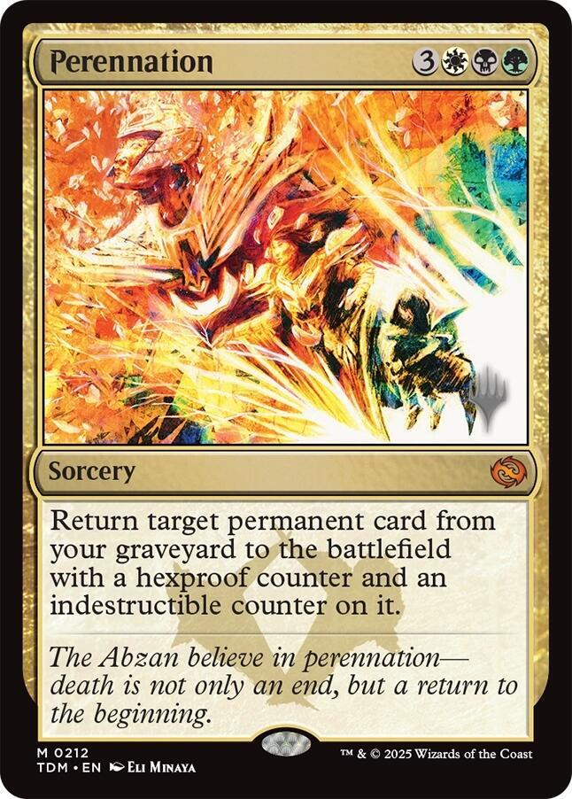 Perennation 212 (Promo Pack: Tarkir: Dragonstorm)  - Foil | Good Games Adelaide SA
