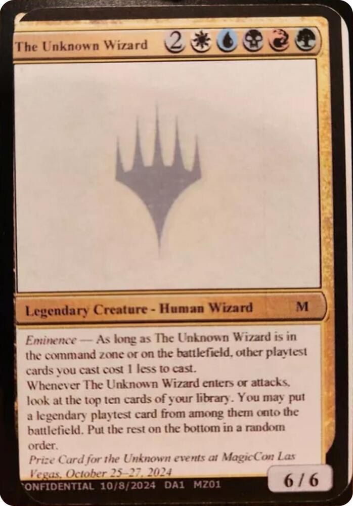 The Unknown Wizard  (Un-Known Event Playtest Cards)  | Good Games Adelaide SA