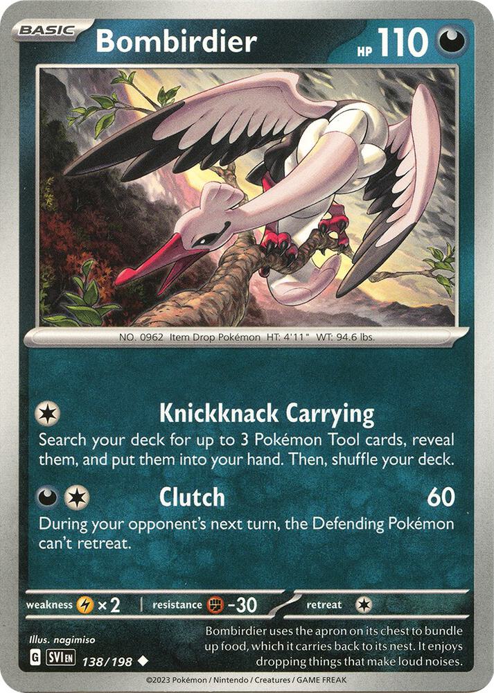 Bombirdier 138/198 (SV01: Scarlet & Violet Base Set)  | Good Games Adelaide SA