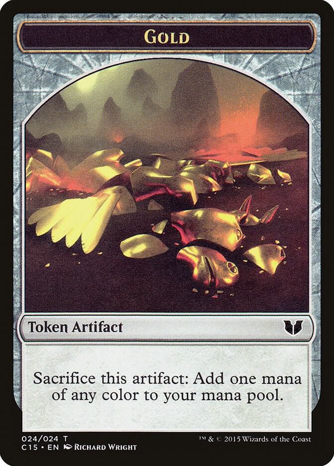 Gold Knight Vigilance Double Sided Token 24 // 5 (Commander 2015)  | Good Games Adelaide SA