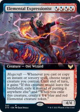 Elemental Expressionist Extended Art 342 (Strixhaven: School of Mages)  - Foil | Good Games Adelaide SA
