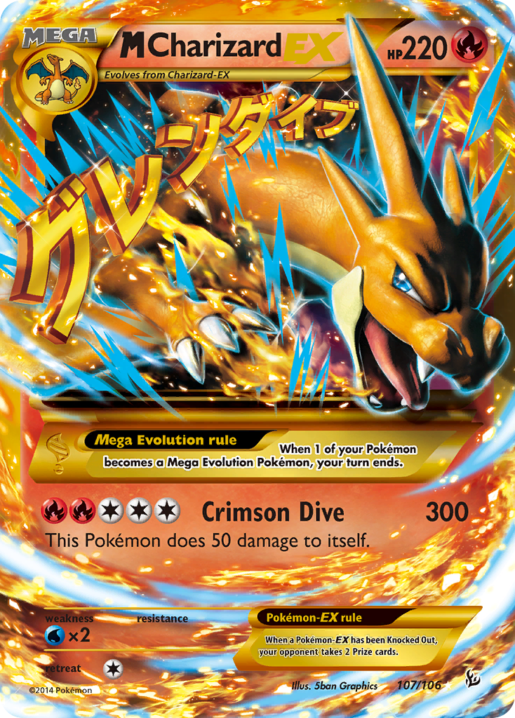 M Charizard EX (107/106) [XY: Flashfire] | Good Games Adelaide SA