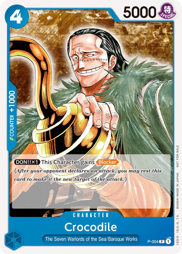 Crocodile (Promotion Pack 2022) [One Piece Promotion Cards] | Good Games Adelaide SA
