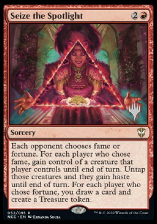 Seize the Spotlight (Promo Pack) [Streets of New Capenna Commander Promos] | Good Games Adelaide SA