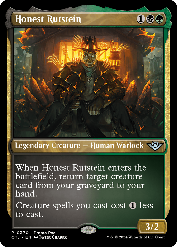 Honest Rutstein (Promo Pack) [Outlaws of Thunder Junction Promos] | Good Games Adelaide SA