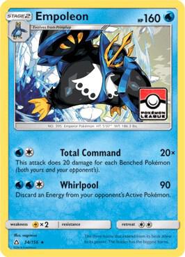 Empoleon 34 156 Pokemon League 034/156 (League & Championship Cards)  - Reverse Holofoil | Good Games Adelaide SA