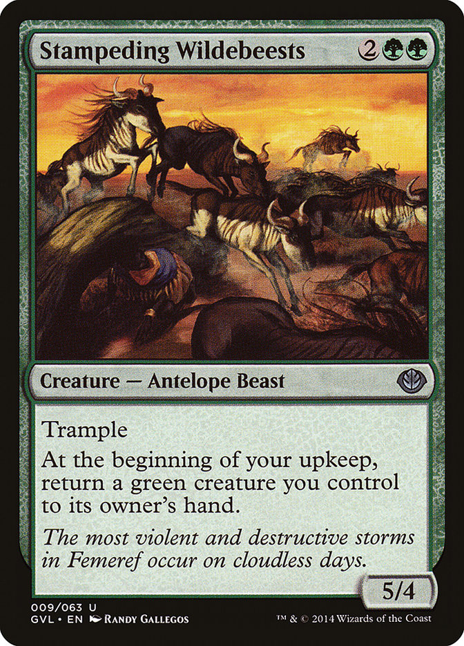Stampeding Wildebeests 9 (Duel Decks: Anthology)  | Good Games Adelaide SA