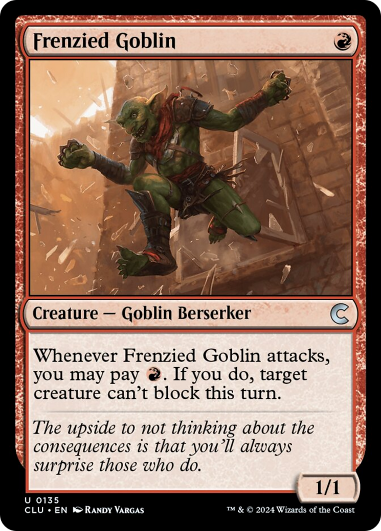 Frenzied Goblin [Ravnica: Clue Edition] | Good Games Adelaide SA
