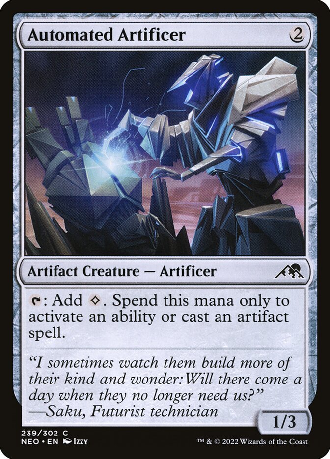 Automated Artificer 239 (Kamigawa: Neon Dynasty)  - Foil | Good Games Adelaide SA