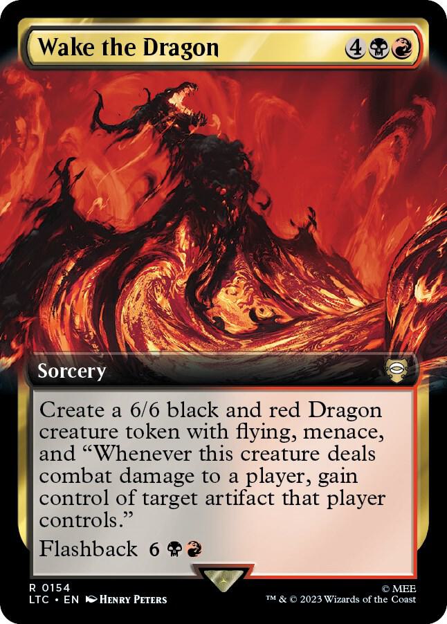 Wake the Dragon 154 (Commander: The Lord of the Rings: Tales of Middle-earth)  - Extended Art | Good Games Adelaide SA