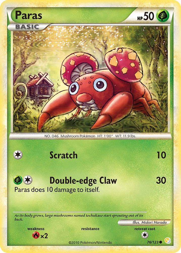 Paras 76/123 (HeartGold SoulSilver)  | Good Games Adelaide SA