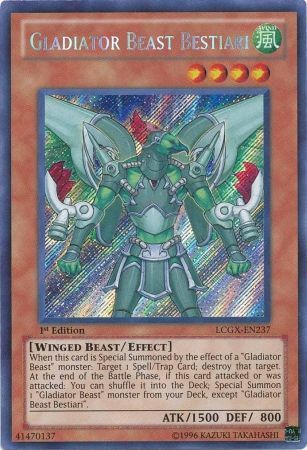 Gladiator Beast Bestiari [LCGX-EN237] Secret Rare | Good Games Adelaide SA