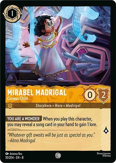 Mirabel Madrigal Curious Child 10/204 (Reign of Jafar)  - Cold Foil | Good Games Adelaide SA