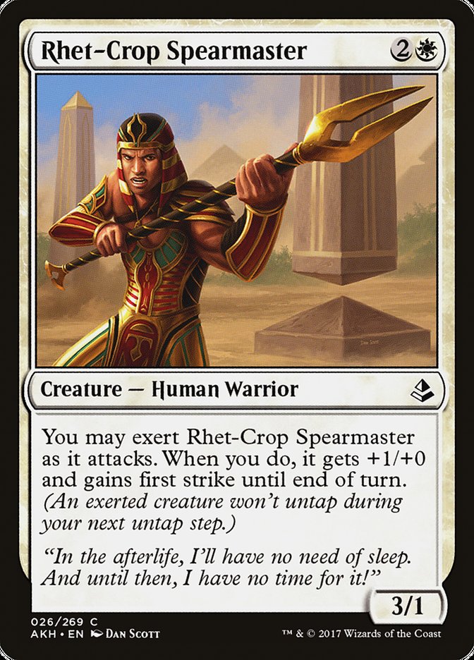 Rhet-Crop Spearmaster 26 (Amonkhet)  - Foil | Good Games Adelaide SA