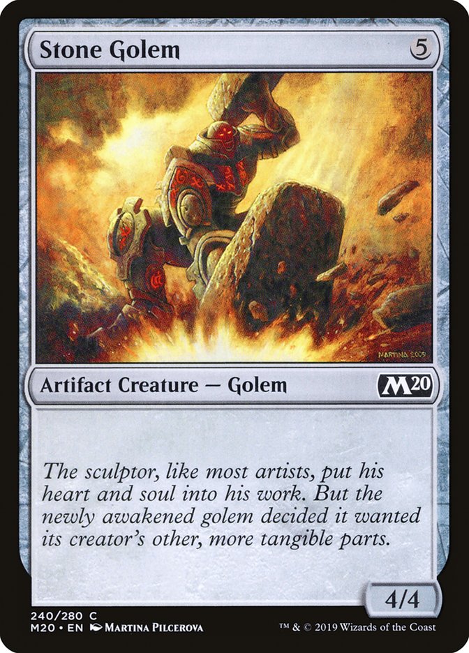 Stone Golem 240 (Core Set 2020)  | Good Games Adelaide SA