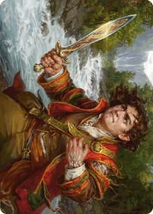 Frodo Baggins Art Card 16 81 16 (Art Series: Universes Beyond: The Lord of the Rings: Tales of Middle-earth)  | Good Games Adelaide SA