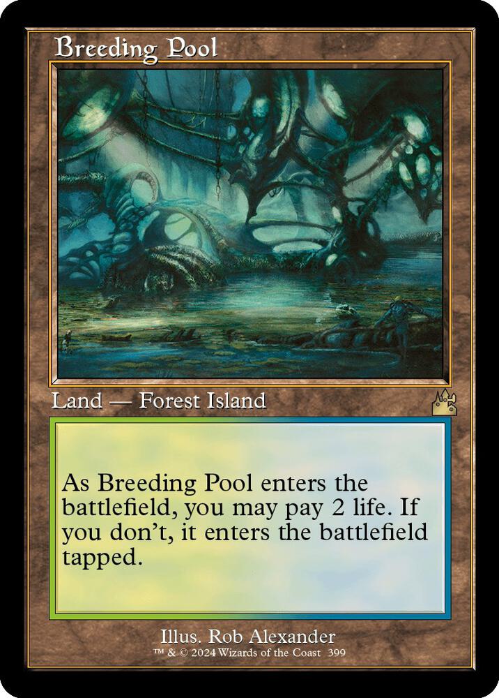 Breeding Pool Retro Frame 399 (Ravnica Remastered)  - Retro Foil | Good Games Adelaide SA