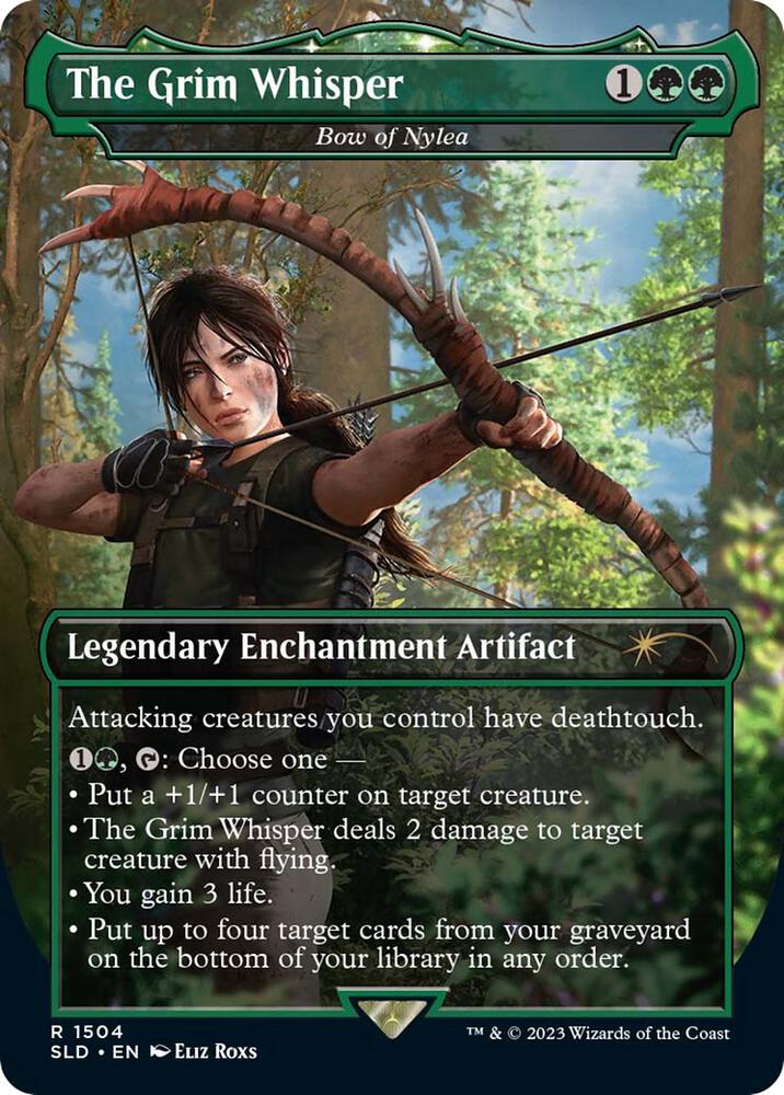 The Grim Whisper Bow of Nylea 1504 (Secret Lair Drop Series)  - Foil | Good Games Adelaide SA
