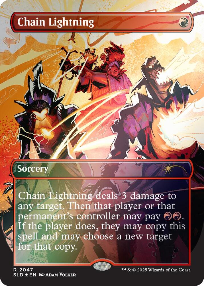 Chain Lightning 2047 Rainbow Foil 2047 (Secret Lair Drop Series)  - Foil | Good Games Adelaide SA