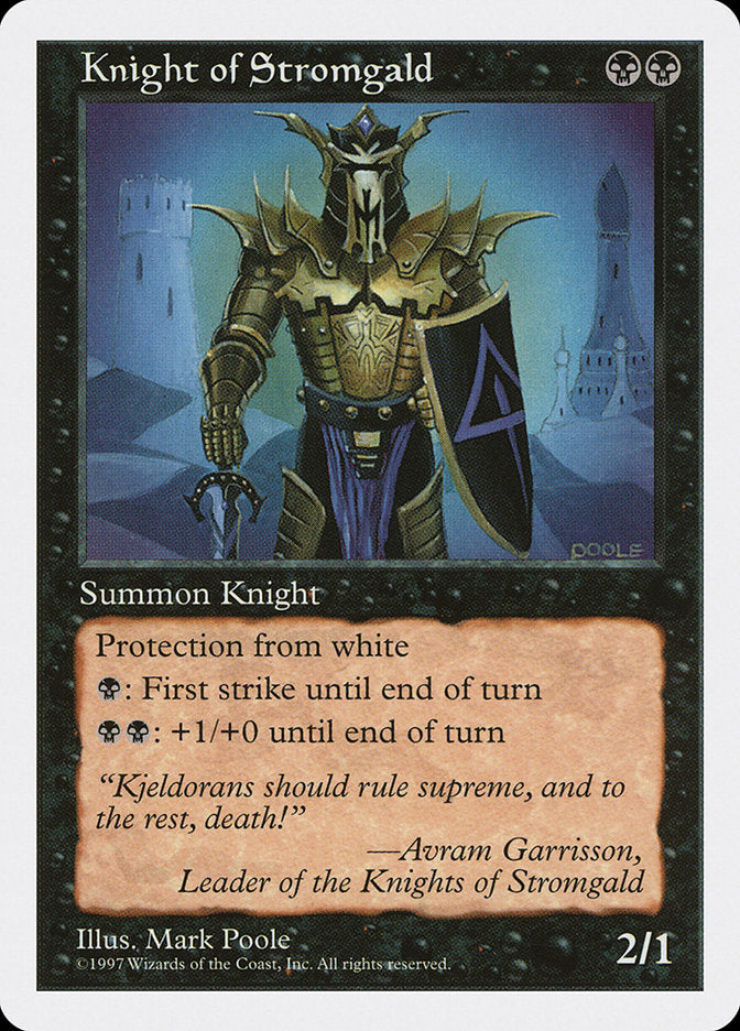 Knight of Stromgald [Fifth Edition] | Good Games Adelaide SA