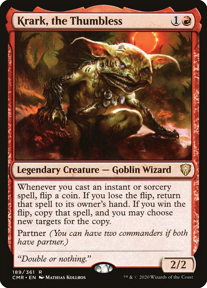 Krark, the Thumbless 189 (Commander Legends)  - Foil | Good Games Adelaide SA