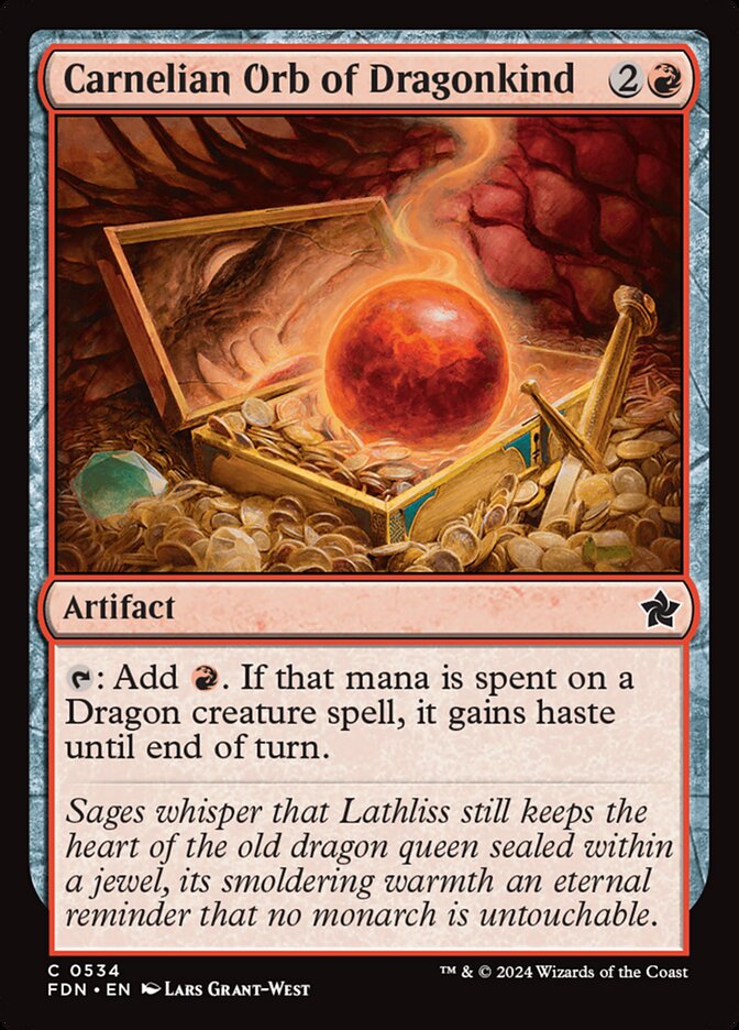 Carnelian Orb of Dragonkind 534 (Foundations)  | Good Games Adelaide SA
