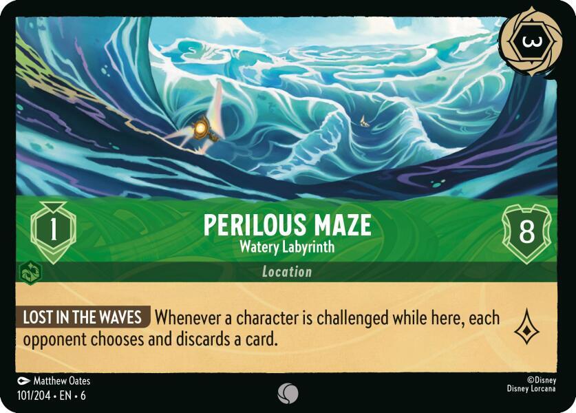 Perilous Maze Watery Labyrinth 101/204 (Azurite Sea)  - Cold Foil | Good Games Adelaide SA