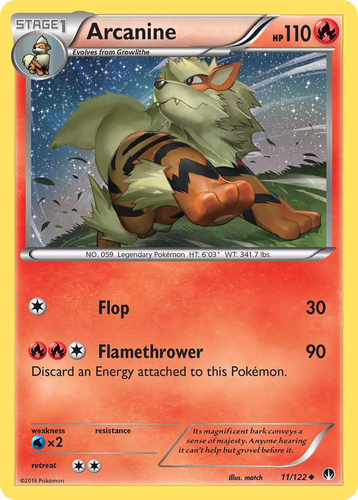 Arcanine (11/122) [XY: BREAKpoint] | Good Games Adelaide SA