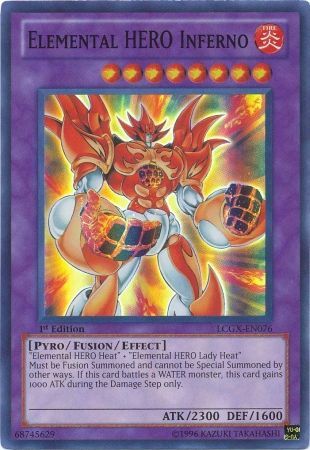 Elemental HERO Inferno [LCGX-EN076] Super Rare | Good Games Adelaide SA