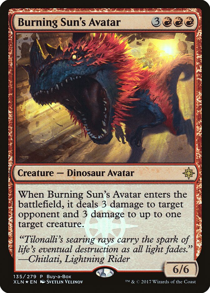 Burning Sun's Avatar (Buy-A-Box) [Ixalan Promos] | Good Games Adelaide SA