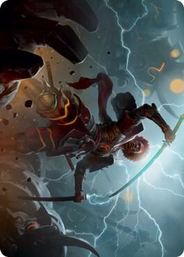 Raiyuu Storms Edge Art Card 31 (Art Series: Kamigawa: Neon Dynasty)  | Good Games Adelaide SA