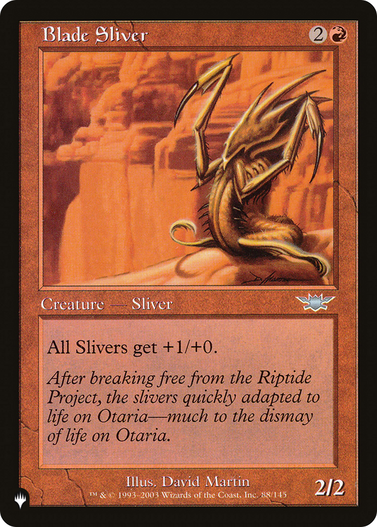 Blade Sliver [The List Reprints] | Good Games Adelaide SA
