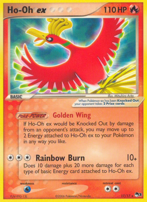 Ho-Oh ex (17/17) (Holo) [POP Series 3] | Good Games Adelaide SA